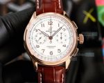 Swiss 7750 Breitling Navitimer 01 Men Watch White Dial Brown Leather Strap